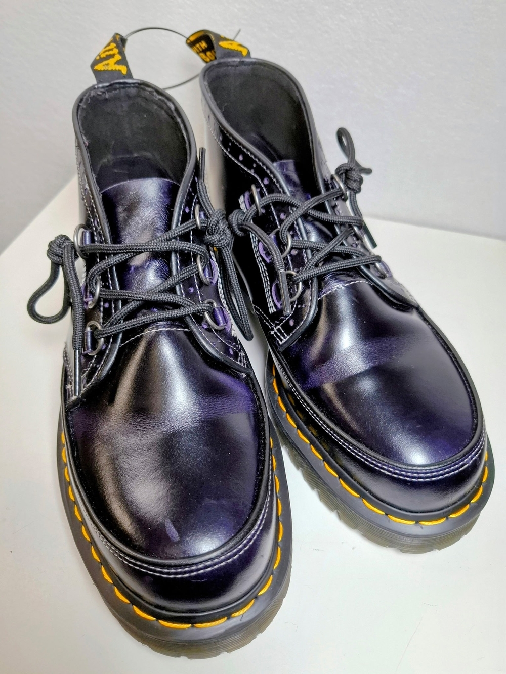 Dr. Martens Evo  Black Leather Lug Sole Lace-Up Shoes